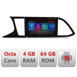 Navigatie Seat Leon MIB E-306 Octa Core cu Android Radio Bluetooth Internet GPS WIFI DSP 4+64GB 4G CarStore Technology