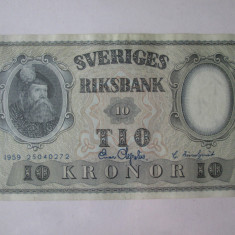 Suedia 10 Kronor 1959