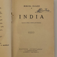 Mircea Eliade - India - a doua editie - editura Cugetarea