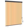 VidaXL Jaluzea tip rulou de exterior, alb și portocaliu, 140 x 250 cm 145969