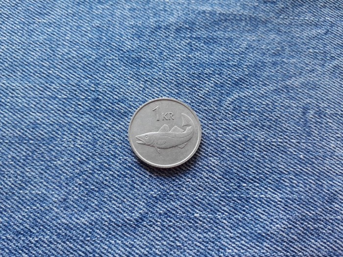 1 Krona 1987 Islanda