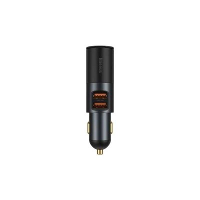 Incarcator bricheta auto Baseus CCBT-D0G Share Together 2x USB Output 5V /3A 1x bricheta auto total output 120W gri foto