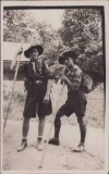 HST 205S Poza cercetași rom&acirc;ni 1935 Brădet insigne și &icirc;nsemne vizibile
