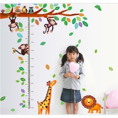 Sticker decorativ, masuratoare cu maimutele 180 cm, 69STK