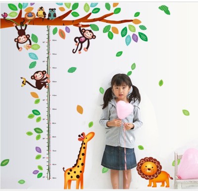 Sticker decorativ, masuratoare cu maimutele 180 cm, 69STK foto