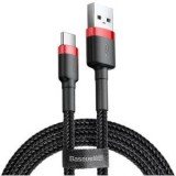 Cablu alimentare si date Baseus Cafule, Fast Charging Data Cable pt. smartphone, USB Type-C la USB Type-C 3A / 60W, 2m, rosu + negru
