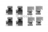 Set accesorii, placute frana AUDI A3 (8P1) (2003 - 2012) BOSCH 1 987 474 312