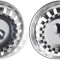 Set 2 site chiuveta, Inox, 80 mm, Argintiu