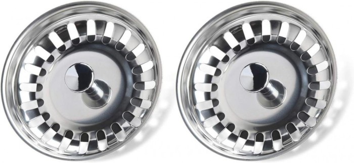 Set 2 site chiuveta, Inox, 80 mm, Argintiu