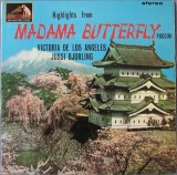 Vinil LP Madama Butterfly - Puccini (His Master&#039;s Voice, 1964) Opera Highlights, 33 RPM