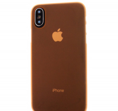 Husa Telefon PC Case, iPhone Xs, Orange foto