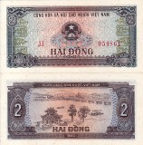 Bancnota Vietnam 2 Dong 1980 UNC, Asia, Necirculata