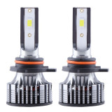 Cumpara ieftin Set 2 LED-Uri Auto Techstar&reg; V8, 9012, 120W, 12-24V, 15000 Lumeni, 6000K, Unghi Fascicul 360&deg;, CSP 3570, Canbus, Radiator Aluminiu, Racire Cooling Tec