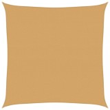 Cumpara ieftin Panza parasolar, nisipiu, 5x5 m, patrat, 160 g/m&sup2;, HDPE