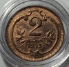 Austria, 2 Heller 1915, UNC., Europa