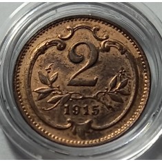 Austria, 2 Heller 1915, UNC.