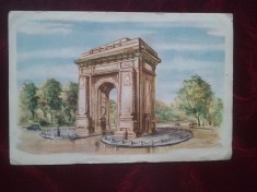 1958-C.P. circ.-Buc.-Arcul de Triumf-RARA