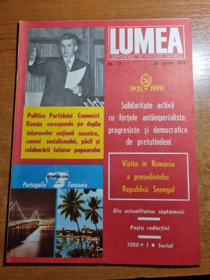 revista lumea 22 aprilie 1976 foto