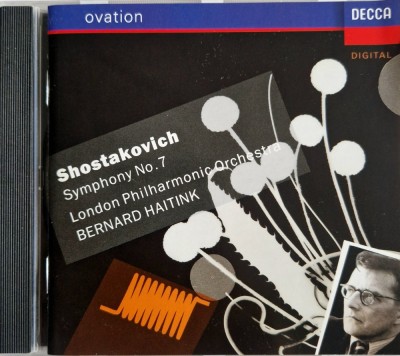 Shostakovich, London Philharmonic Orchestra, Bernard Haitink &amp;lrm;&amp;ndash; Symphony No.7 _ NM / NM cd muzica clasica moderna _ Decca 1993 Germania foto