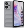 Husa wave, compatibila cu xiaomi redmi 13c, Grip Anti-Soc, Tpu, Smoke Gray, ALC MOBILE