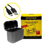 Patona Dual incarcator pentru Insta 360 ONE X3 CINAQBT/A incl. USB-C cable