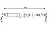 Conducta / cablu frana FIAT DUCATO platou / sasiu (244) (2002 - 2016) BOSCH 1 987 481 067