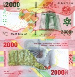 Bancnota 2000 Franci, Republica Centrafricană, 2020, UNC, Statele Central Africane
