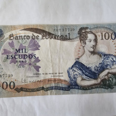 Portugalia 1000 Escudos 1967 Rara