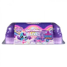 Hatchimals alive neon rainbow set carton oua foto