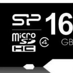 Card de memorie Silicon Power SMC00393, microSDHC, 16GB, Clasa 4 + Adaptor SD