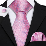 Set cravata + batista + butoni - matase - model 340