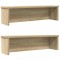 Gossi rafturi de bucatarie stivuibile 2 buc stejar sonoma 60x15x16 cm