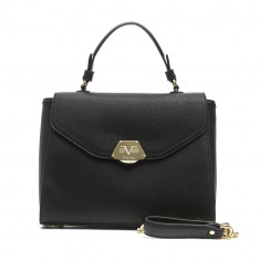 Handbag Negru Femeie Versace 19v69 foto
