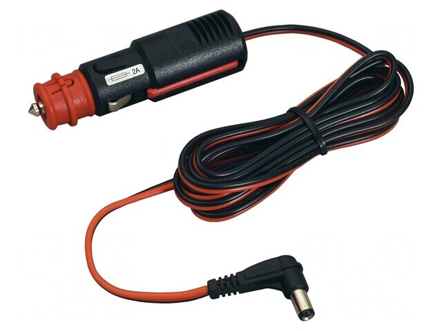 Alimentator Auto și Priză DC 5.5/2.5 2A Negru 2m