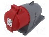 Conector alimentare AC, IEC 60309, IP44, 32A, 415V AC, 5 pini, AMPHENOL - 2CMA193139R1000