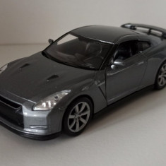 Macheta Nissan GTR R35 gri - Welly 1/36 GT-R