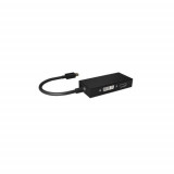 Adaptor , RaidSonic , IcyBox mini DisplayPort -&gt; HDMI/DVI D/VGA 3 in 1, negru