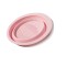 Accesoriu din silicon pentru curatarea accesoriilor makeup, pensule, buretei, 14.5 x 11,5 cm, 2 moduri de utilizare, pliabil, roz