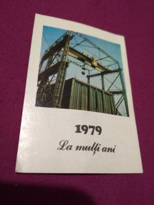 CALENDAR VECHI LA MULTI ANI 1979 foto