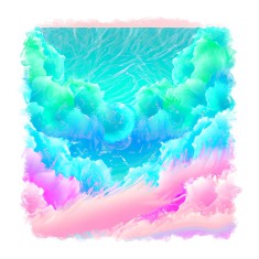 Sticker decorativ Abstract, Multicolor, 55 cm, 11695ST foto