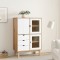 Gossi dulap inalt otta, maro si alb, 85x43x125 cm, lemn masiv de pin