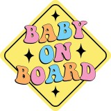 Cumpara ieftin Sticker Auto, Baby On Board, 25 cm, 12236ST, Oem