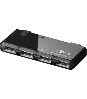 Mini HUB USB 4 port 2.0 negru Goobay foto