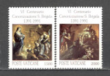 Vatican.1991 600 ani beatificarea Sf.Brigitta SV.589, Nestampilat