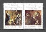 Vatican.1991 600 ani beatificarea Sf.Brigitta SV.589, Nestampilat