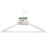 Umerase haine Ella Home, lemn, carlig rotativ, 45 x 23 cm, alb, set 3 bucati