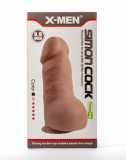 Simon - Dildo gigant, negru, 25.1 cm, Orion