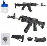 Pistol/pușcă ASG 6 mm metal cu laser, 1000 bile incluse + țintă