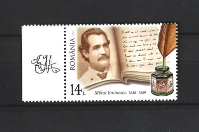 ROMANIA 2025 - MIHAI EMINESCU, MNH - LP 2499 foto