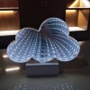 Decoratiune luminoasa cu baterii/usb neon model norisor 20 cm alb rece, Flippy